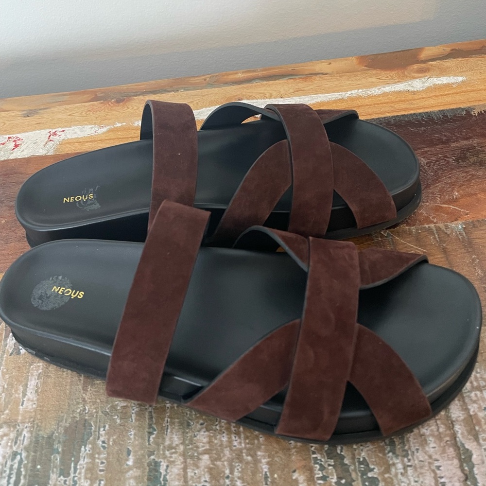 Women’s Neous Ibor Suede Slides Flats 41